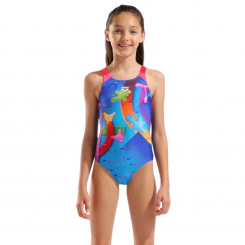 Arena - Girls Inventive Swimsuit Swim Pro Back Blu...