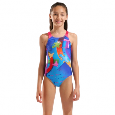 Arena - Girls Inventive Swimsuit Swim Pro Back Blu...