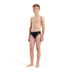 Arena - Boys Bright Swim Briefs Black/Team Orange