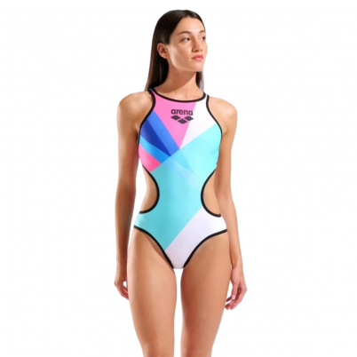 Arena - One Placement Swimsuit Tech Back Multi/Bla...