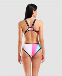 Arena - One Placement Swimsuit Tech Back Multi/Black