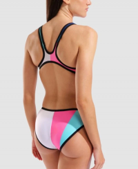 Arena - One Placement Swimsuit Tech Back Multi/Black
