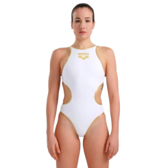 Arena - W One Biglogo One Piece White/Gold