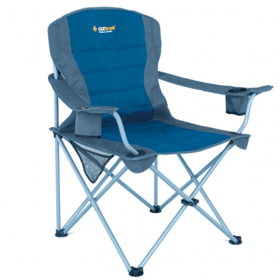 Oztrail - Chair Deluxe Arm Chair Blue