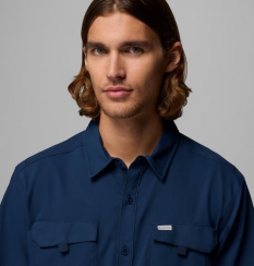 Columbia - Silver Ridge Utility II SS Collegiate Navy