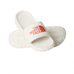 The North Face - M Never Stop Cush Slide White Dune/Lava Red