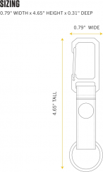 Carhartt - Μπρελοκ Nylon Duck Key Keeper Carhartt Brown