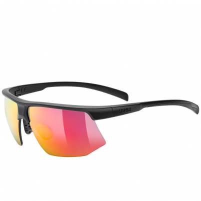 Uvex - Aerios Black Matt Mirror Red