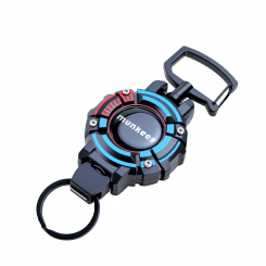 Munkees - Retractable Key Reel Black/Blue