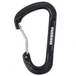 Munkees - Forged D-Shaped Carabiner Black