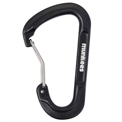 Munkees - Forged D-Shaped Carabiner Black