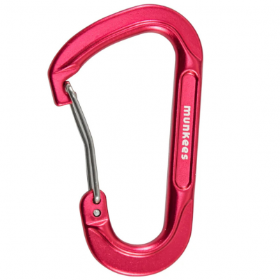 Munkees - Forged D-Shaped Carabiner Red