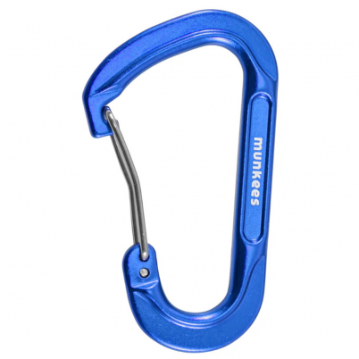 Munkees - Forged D-Shaped Carabiner Blue