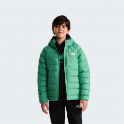 The North Face - Boy's Reversible Perrito Hooded Jacket Dimmed Algae