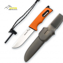 HX Outdoors -  Ελαφρύ Μαχαίρι Buschcraft ΤrailΒorn 4+ Σπινθηριστής Orange
