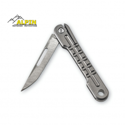 Alpin - Slim Line Emergency Σουγιάς 440c Με Λαβή Τιτανίου+Μπρελόκ