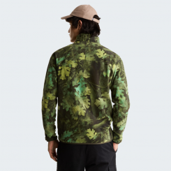 The North Face - M Novelty Logo Glacier 1/4 Zip Print New Taupe Green Yosemit