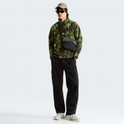 The North Face - M Novelty Logo Glacier 1/4 Zip Print New Taupe Green Yosemit