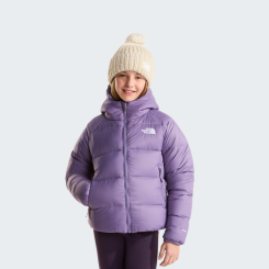 The North Face - Girl Hydrenalite Down Hooded Jacket Grounded Plum