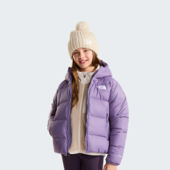 The North Face - Girl Hydrenalite Down Hooded Jacket Grounded Plum