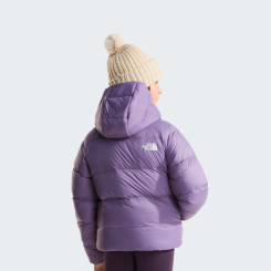 The North Face - Girl Hydrenalite Down Hooded Jacket Grounded Plum