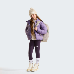 The North Face - Girl Hydrenalite Down Hooded Jacket Grounded Plum