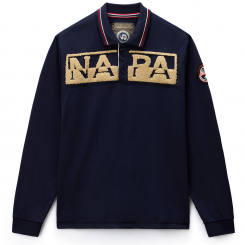 Napapijri - E-Archive Polo Long Sleeve Blu Marine