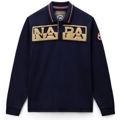Napapijri - E-Archive Polo Long Sleeve Blu Marine