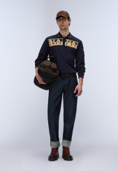 Napapijri - E-Archive Polo Long Sleeve Blu Marine