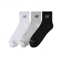 New Balance - Performance Basic Ankle 3 Pair Black/Grey/White