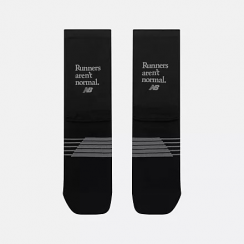 New Balance - Pro Run Graphic Crew Socks 1 Pair Black