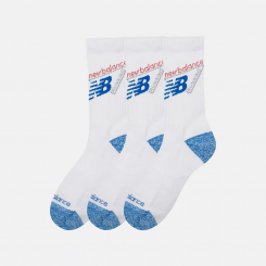 New Balance - Active Lifestyle Graphic Socks 3 Pack White