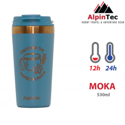 AlpinTec - Θερμος Moka Με Κεραμική Επίστρωση Μπλε ...