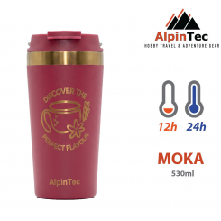 AlpinTec - Θερμος Moka Με Κεραμική Επίστρωση Κόκκι...