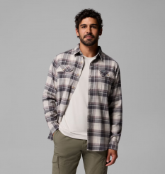 Columbia - Flare Gun Stretch Flannel Shirt Dark Stone/Dispersed Plaid