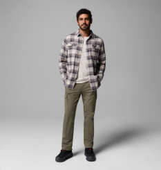 Columbia - Flare Gun Stretch Flannel Shirt Dark Stone/Dispersed Plaid