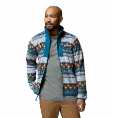 Columbia - Sequoia Grove II Full Zip Printed Fleece Phoenix Blue Wizard Island
