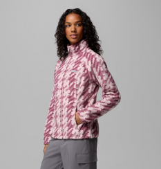 Columbia - W Benton Springs Printed Full Zip Mineral Pink/Twills
