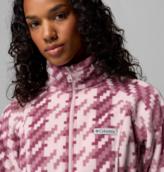 Columbia - W Benton Springs Printed Full Zip Mineral Pink/Twills