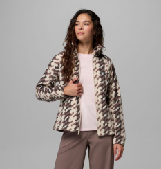 Columbia - W Benton Springs Printed Full Zip Dark Stone/Twills