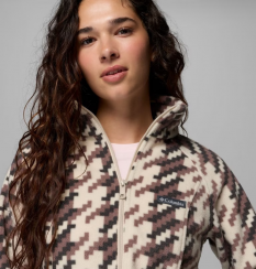 Columbia - W Benton Springs Printed Full Zip Dark Stone/Twills