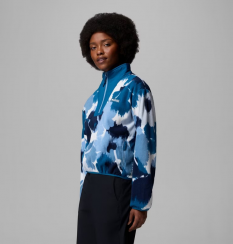 Columbia - W Sequoia Grove II Printed Half Zip Phoenix Blue Ikatbloom