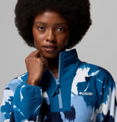 Columbia - W Sequoia Grove II Printed Half Zip Phoenix Blue Ikatbloom