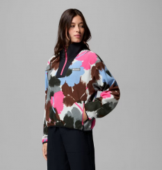 Columbia - W Sequoia Grove II Printed Half Zip Sedona Sage Ikatbloom