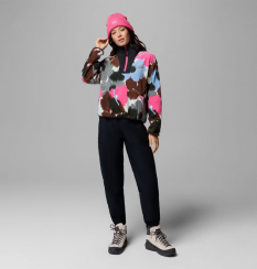 Columbia - W Sequoia Grove II Printed Half Zip Sedona Sage Ikatbloom