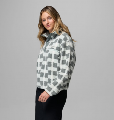 Columbia - W Helvetia II Printed Cropped Half Snap Sedona Sage/Geostack