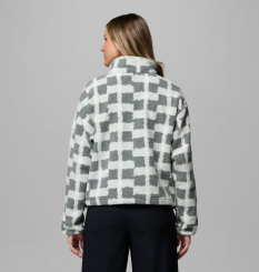 Columbia - W Helvetia II Printed Cropped Half Snap Sedona Sage/Geostack