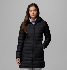 Columbia - Lake 22 II Down Long Hooded Jacket Black