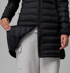 Columbia - Lake 22 II Down Long Hooded Jacket Black