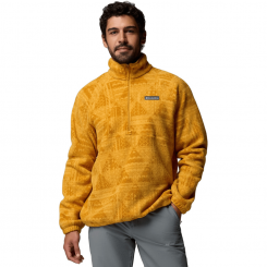 Columbia - Timber Crest MTR Fleece Printed Half Zip Squash/Geomix Tonal